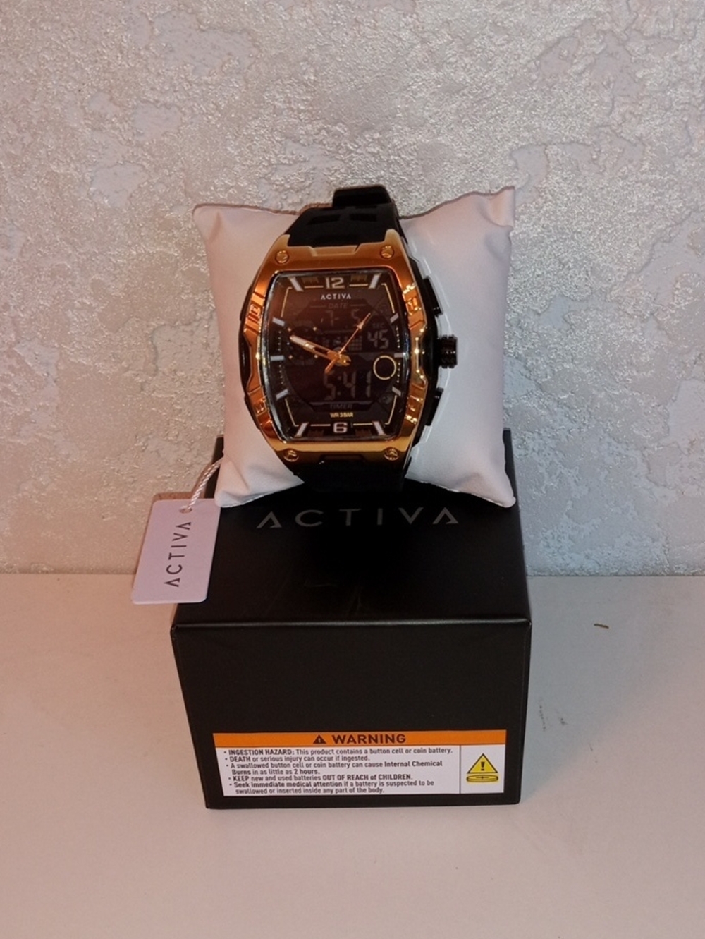 Activa Black and Gold Men’s Sport Watch